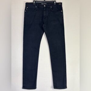 Versace Tailor Fit Black Denim Jeans Medusa Logo Made in Italy 38